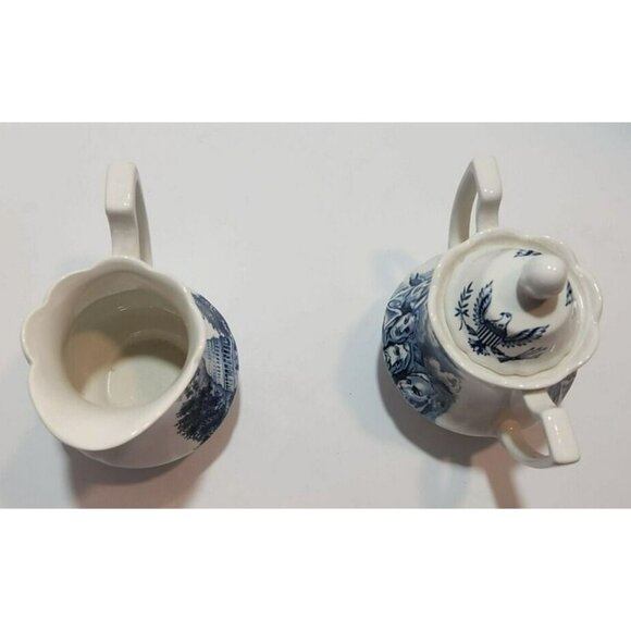 America Hurrah English Ironstone J&G Meakin Sugar Bowl And Creamer Pitcher - Picture 5 of 15
